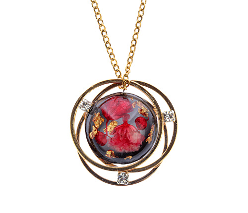 collana in resina cerchi