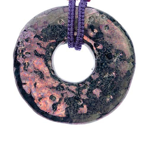 collana fatta a mano geometrie pendente