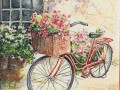 scatola decorata bicicletta coperchio