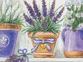 scatola decorata fiori provenzali dettaglio