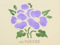 scatola decorata fleurs stencil