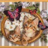 scatola decorata gatti particolare