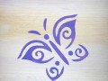scatola decorata lavanda stencil