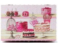 scatola decorata pasticceria coperchio