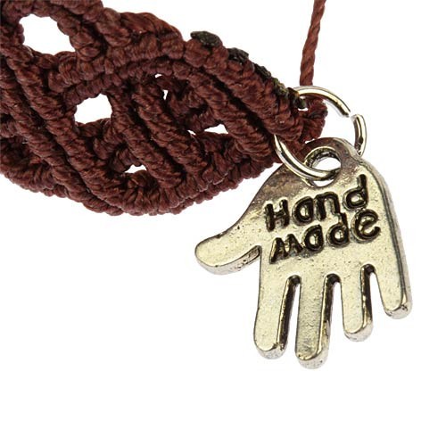 bracciale a macrame celtico charm