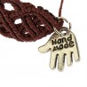 bracciale a macrame celtico charm
