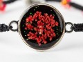 bracciale a macrame luce ciondolo
