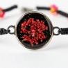bracciale a macrame luce ciondolo