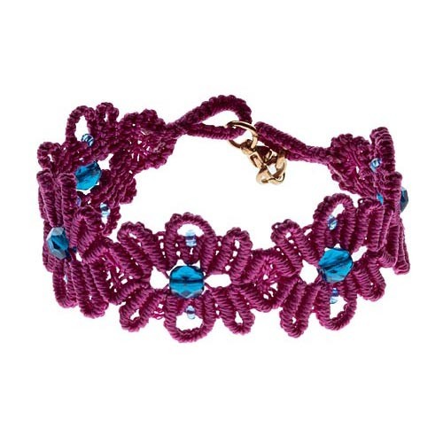 bracciale a macrame oleandro