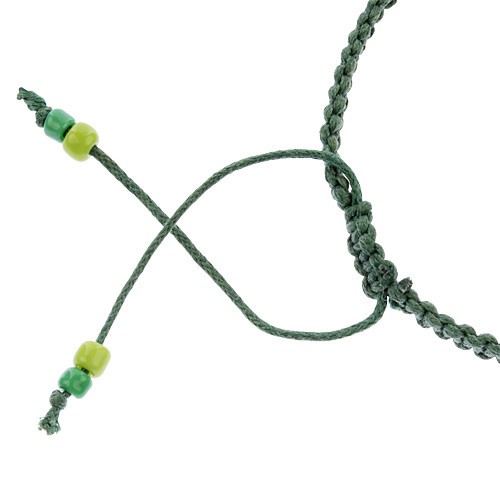 bracciale a macrame rugiada chiusura