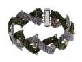 bracciale a macrame zig zag