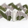 bracciale a macrame zig zag chiusura