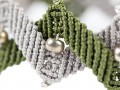 bracciale a macrame zig zag particolare