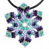 collana fatta a mano fiore pendente