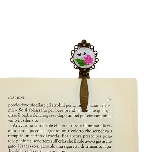 segnalibro fiore inserito