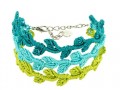 bracciale a macrame edera