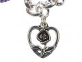 bracciale in pasta polimerica arcobaleno charm