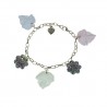 bracciale in pasta polimerica fiori