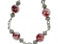 collana in resina fiore rosa perle