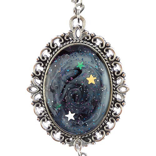 Collana in resina Galassia