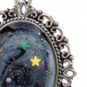 collana in resina galassia particolare