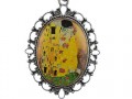 collana in resina klimt cammeo