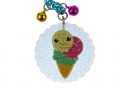 portachiavi donna gelato ciondolo