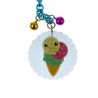 portachiavi donna gelato ciondolo