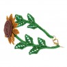 bracciale a macrame girasole lato
