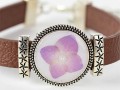 bracciale in resina ortensia cabochon