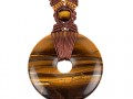 collana fatta a mano occhio di tigre pendente