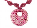 collana fatta a mano romantica pendente