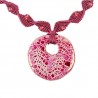 collana fatta a mano romantica pendente