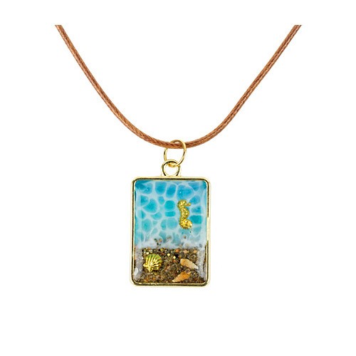 collana in resina mare