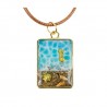 collana in resina mare pendente