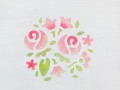 scatola decorata romantica stencil