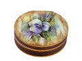 scatola decorata viola del pensiero
