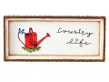scatola decorata country life interno