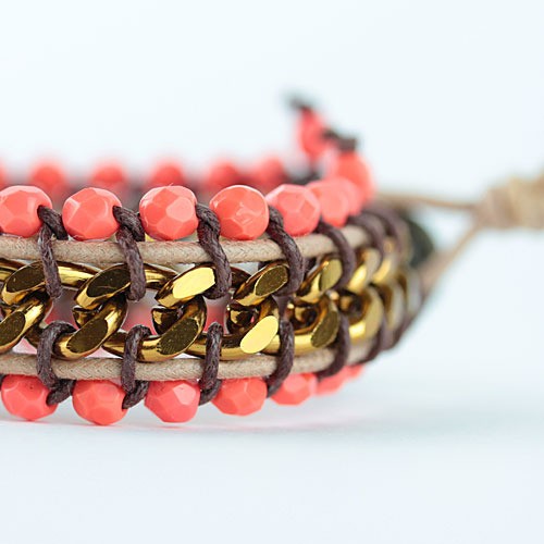 bracciale a macrame chain particolare
