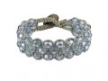bracciale a macrame cristallo