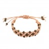 bracciale a macrame margherite