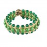 bracciale a macrame smeraldo