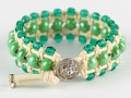 bracciale a macrame smeraldo retro