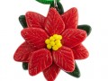 collana in pasta polimerica stella di natale pendente