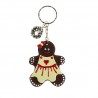 portachiavi donna gingerbread con vestito