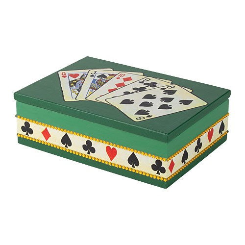 scatola decorata poker