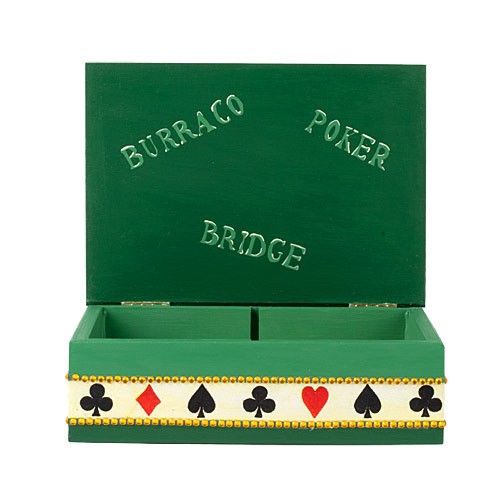 scatola decorata poker interno