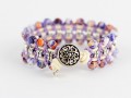 bracciale a macrame lilac dettaglio