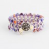 bracciale a macrame lilac dettaglio