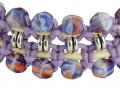 bracciale a macrame lilac lavorazione